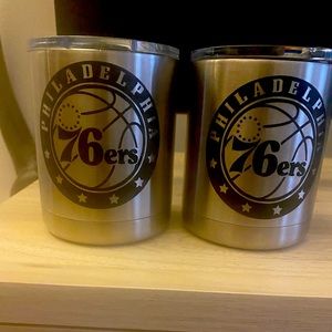 Yeti custom Philadelphia 76ers tumblers (set of 2)